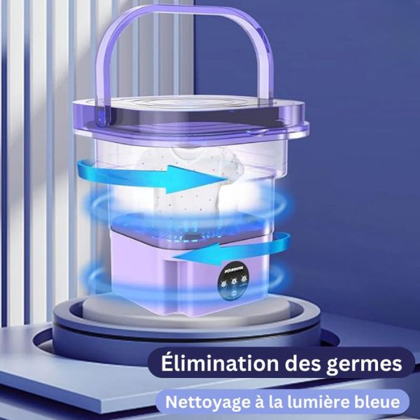 Opvouwbare miniwasmachine