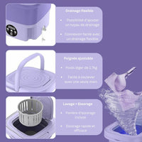 Opvouwbare miniwasmachine miniatuur